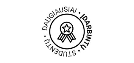 daugiausiai idarbintu studentu 2