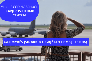 vilnius coding school karjeros keitimo centre galimybes isidarbinti griztantiems i lietuva 1