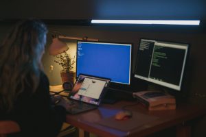 Woman Learning Coding