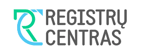 Registru Centras Baltas Logo