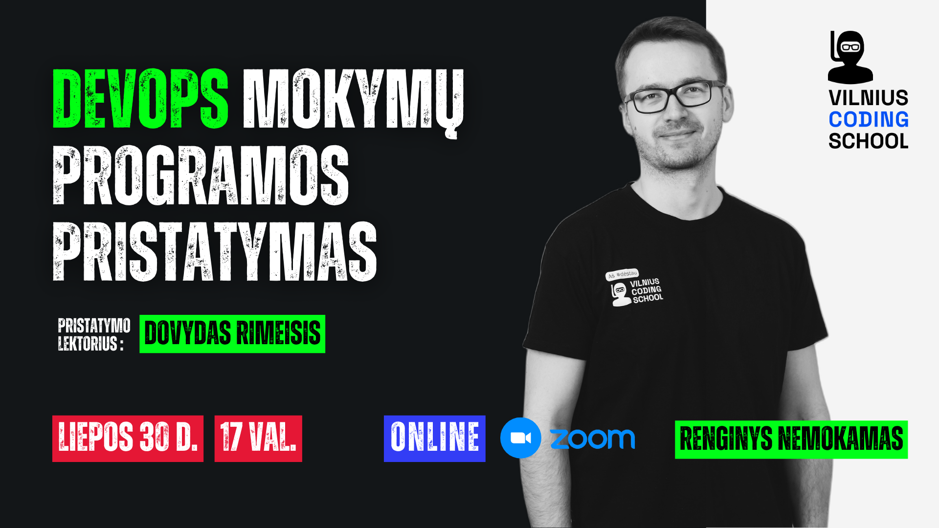 Devops mokymų programos pristatymas - Vilnius Coding School