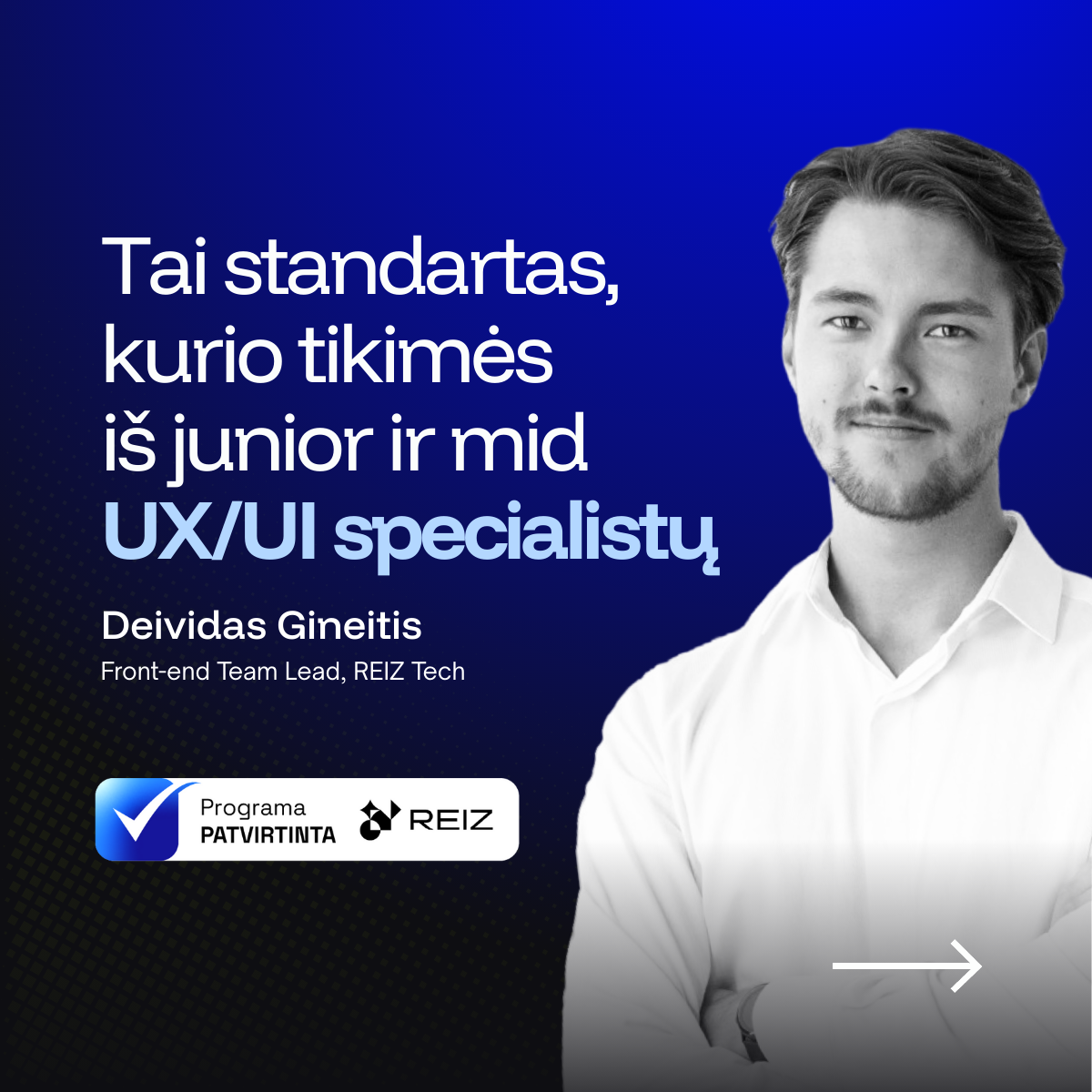 REIZT TECH atstovas